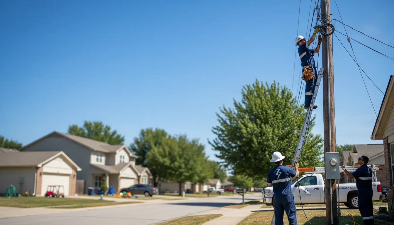 Residential electrician providing installation services in Young America, MN